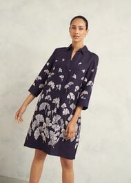 Marci Dress, Navy Multi, hi-res