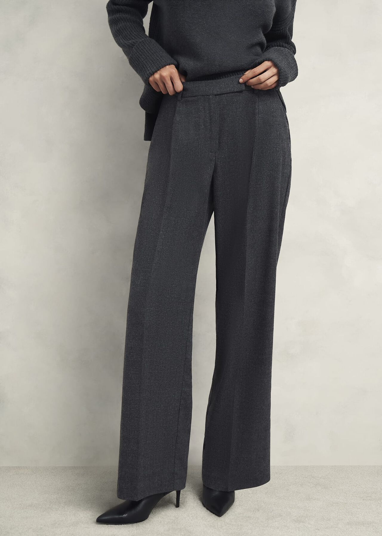 Middleton Trousers With Wool , Grey Black, hi-res