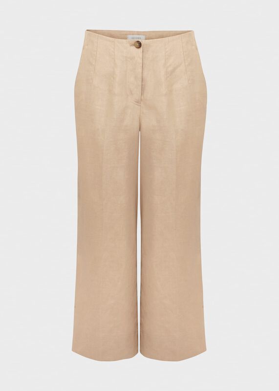 Dora Linen Crop Trouser