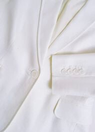 Blake Linen Jacket, Ivory, hi-res