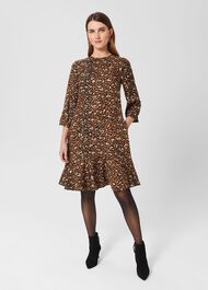 Prim Tunic Dress, Black Vicuna, hi-res