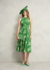 Safia Suede Slingbacks, Cilantro Green, hi-res