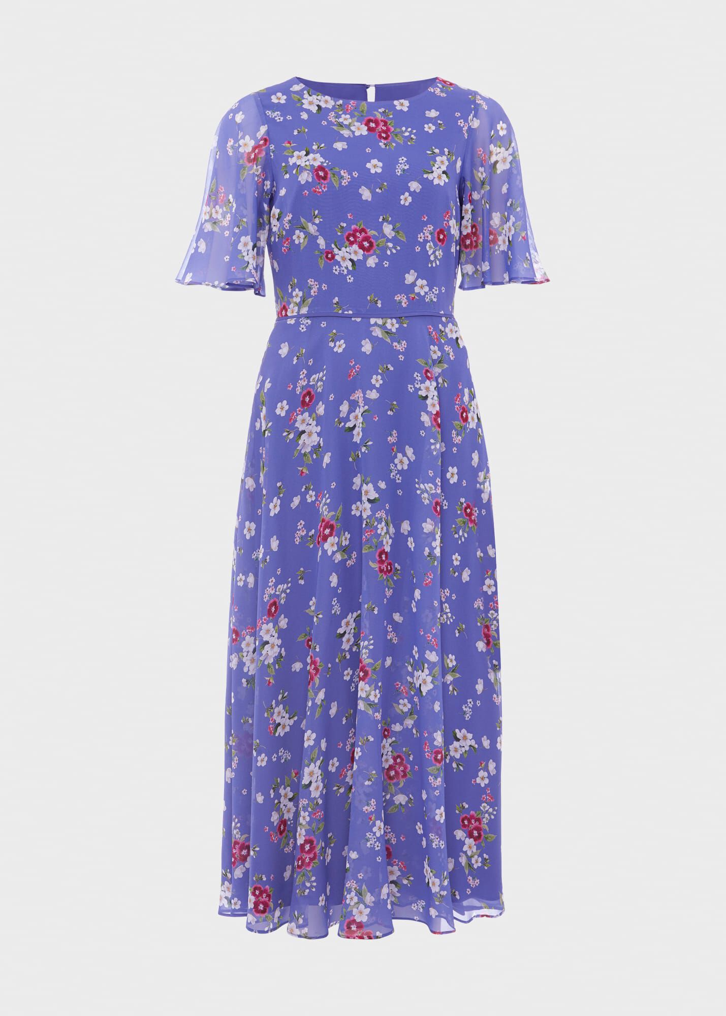 Oasis bloom chiffon midi dress discount