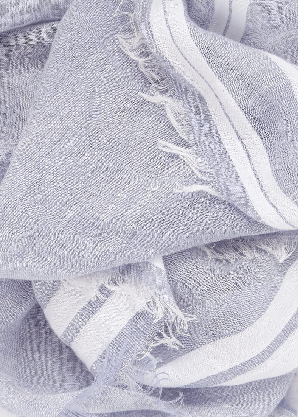 Maryam Linen Scarf , Serenity Blue, hi-res