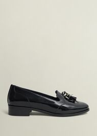 Eleanora Leather Loafers, Black, hi-res