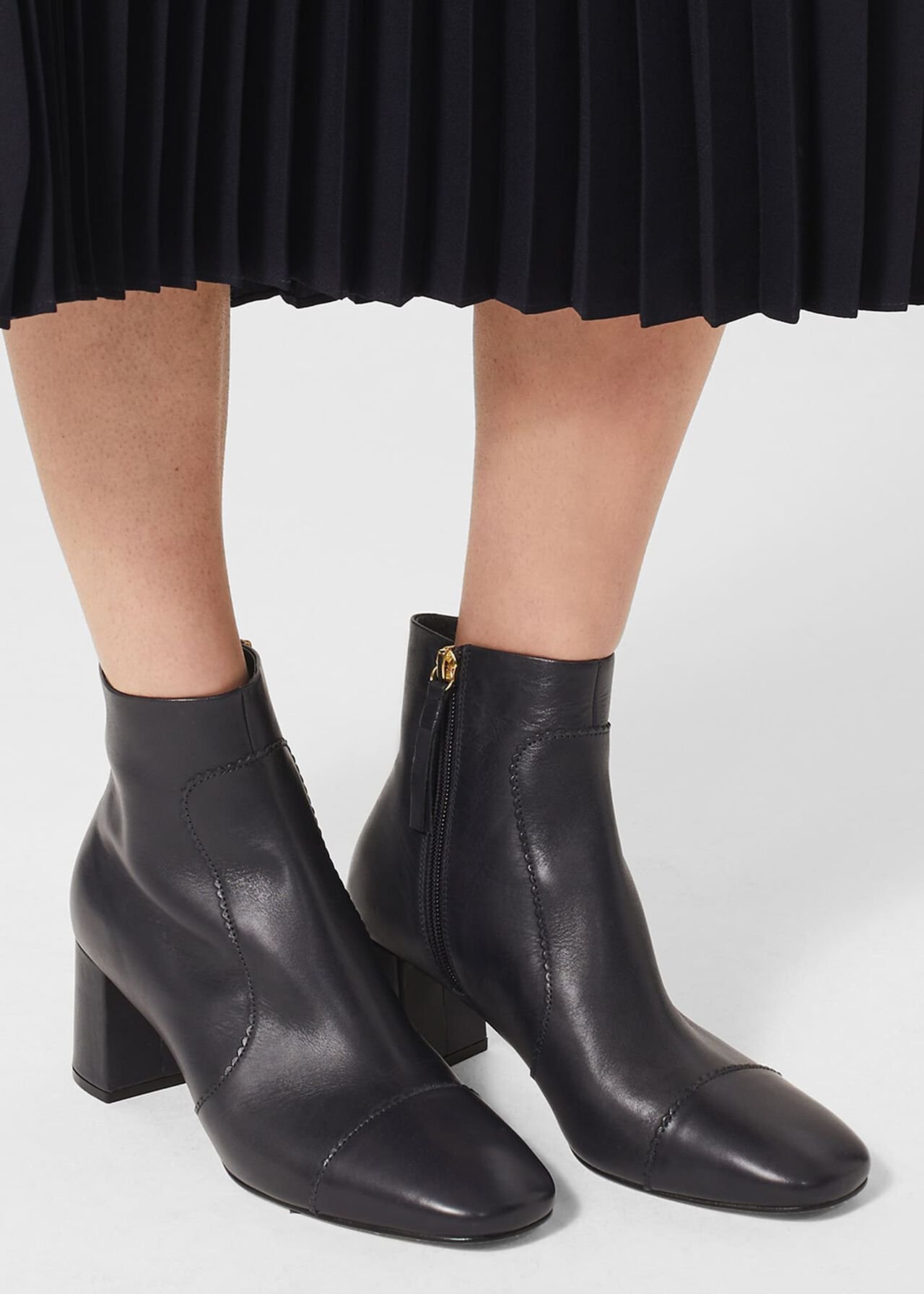 Leila Ankle Boot, Navy, hi-res