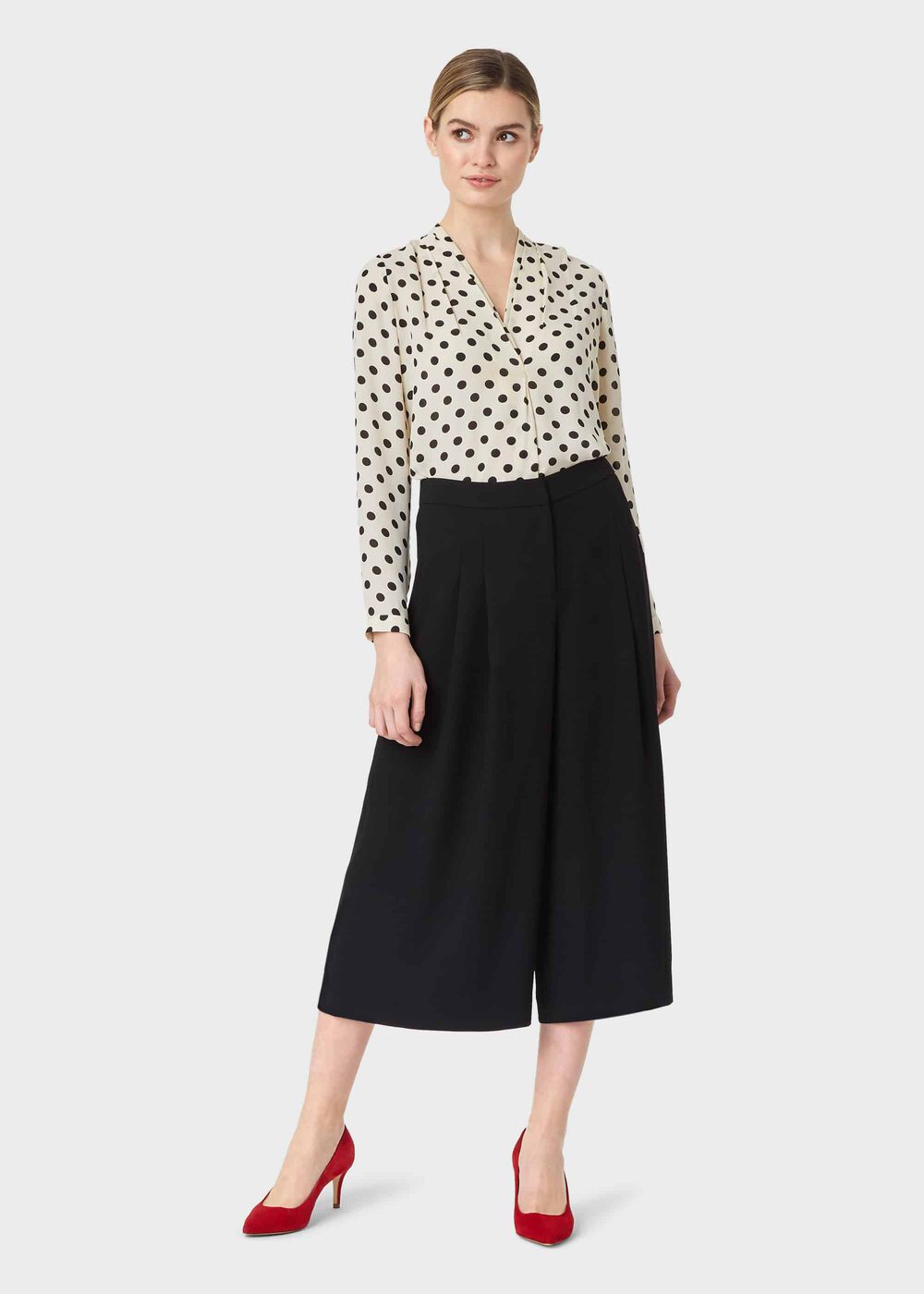 Pina Cropped trousers, Black, hi-res