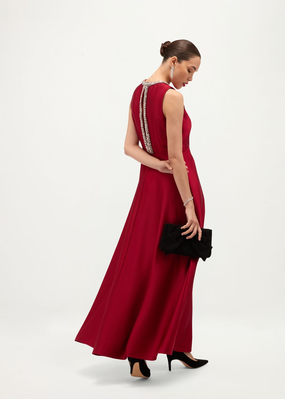 Anne Satin Maxi Dress