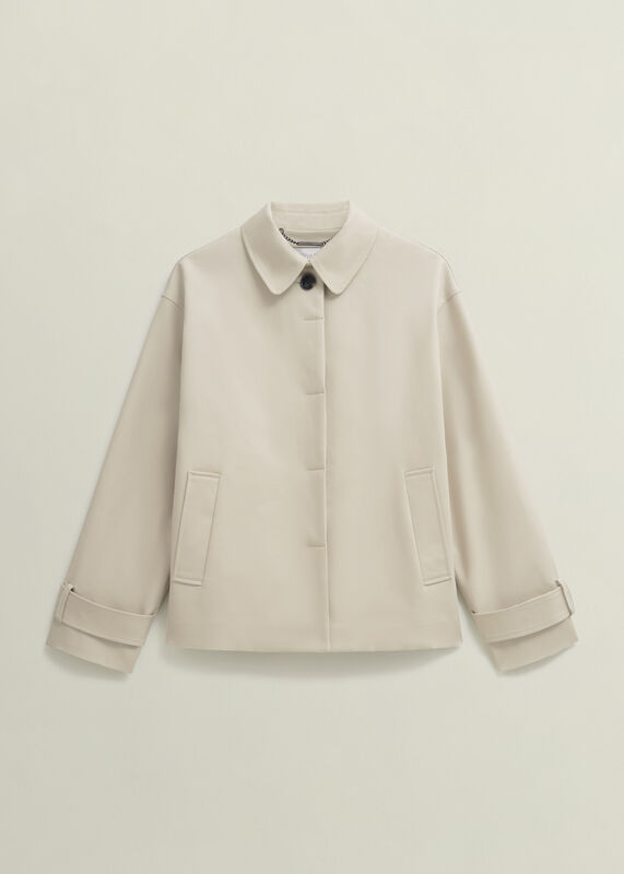 Frida Shower Resistant Short Trench Coat