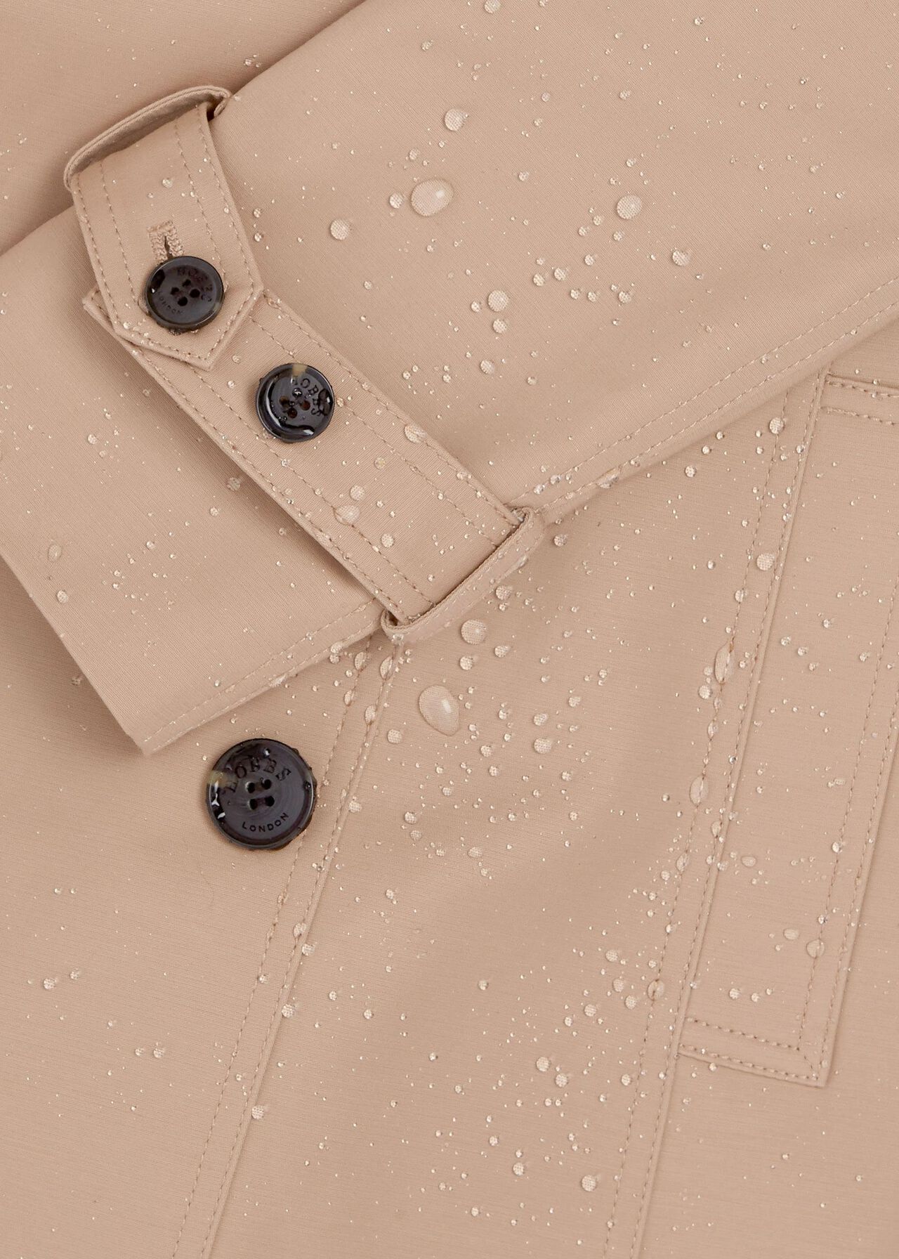 Saskia Water Resistant Trench Coat, Tan, hi-res