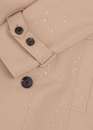 Saskia Water Resistant Trench Coat, Tan, hi-res