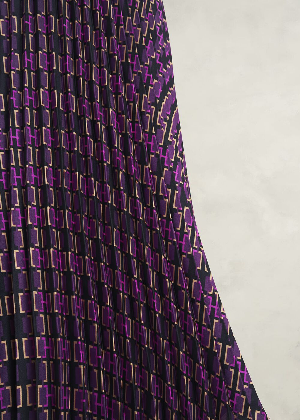 Kayla Pleated Skirt, Purple Multi, hi-res