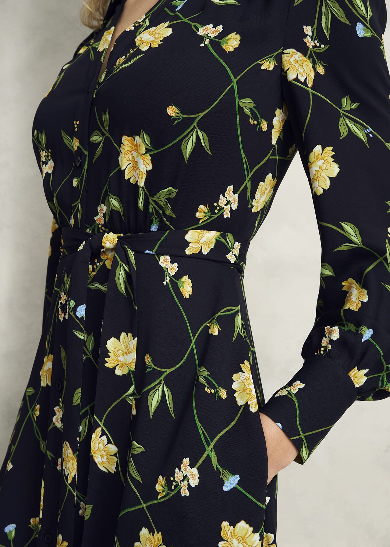 Everly Dress, Navy Multi, hi-res