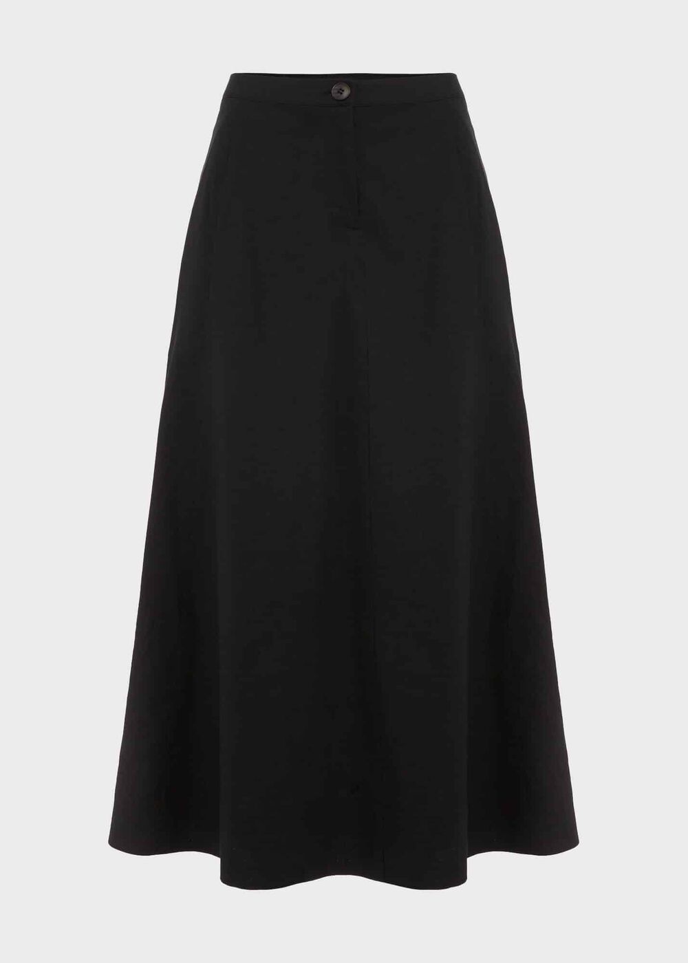 Lina Linen Skirt, Black, hi-res