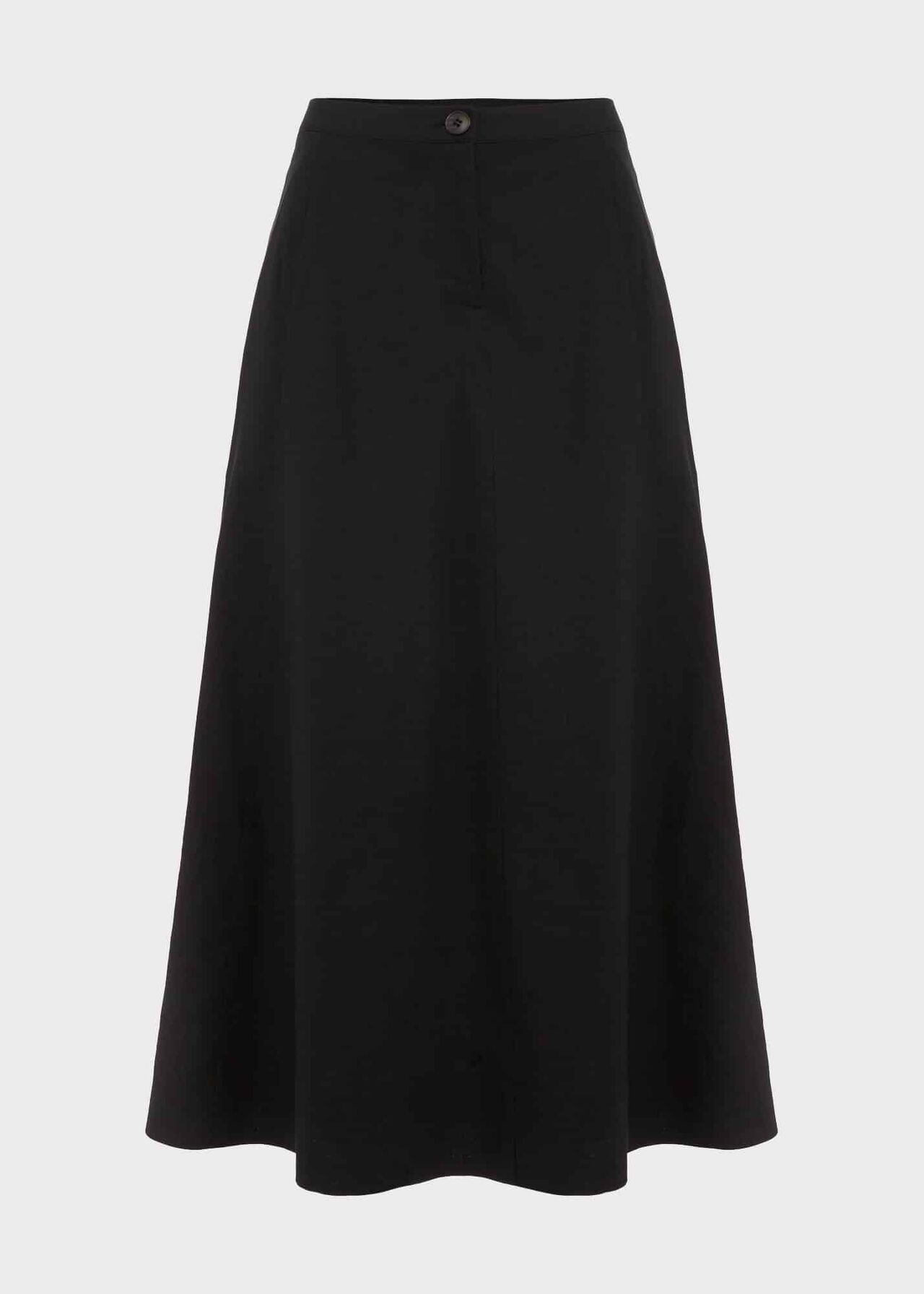 Lina Linen Skirt, Black, hi-res