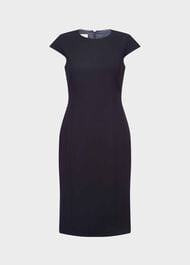 Leila Dress, Navy, hi-res