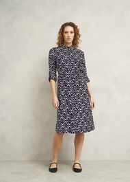 Cali Dress, Navy Ivory, hi-res