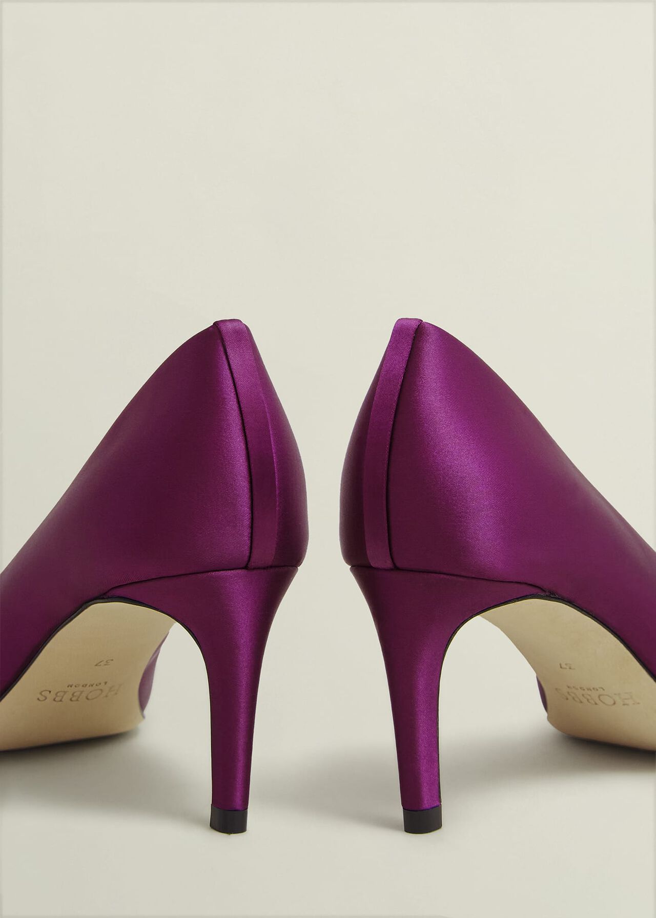 Leila Satin Courts, Warm Plum, hi-res