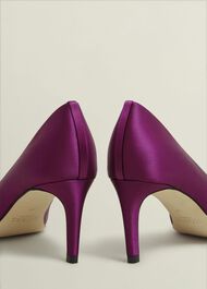 Leila Satin Courts, Warm Plum, hi-res