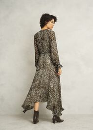 Aves Dress, Brown Multi, hi-res
