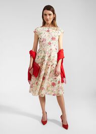 Matilda Scarf, Deep Cherry Red, hi-res