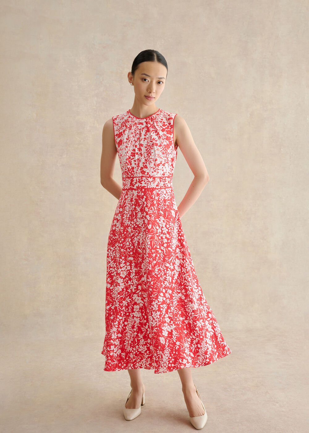 Maddie Dress, Red Ivory, hi-res