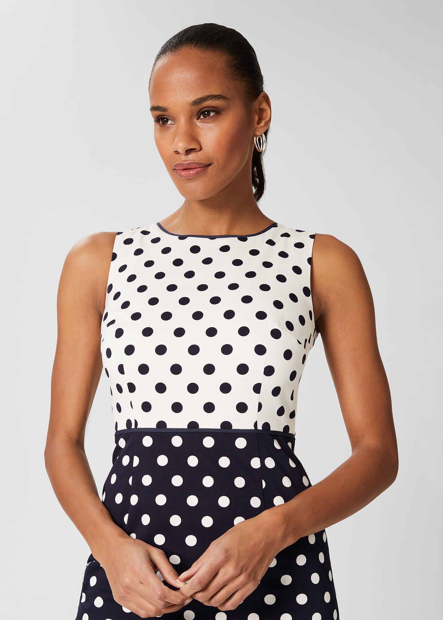 Spotted deals shift dress
