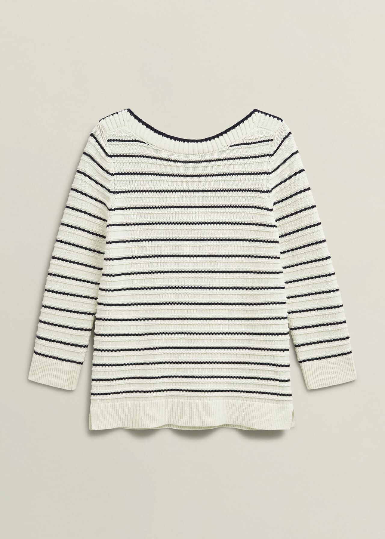 Annalise Sweater, Navy Warm Ivory, hi-res