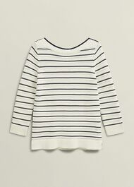 Annalise Sweater, Navy Warm Ivory, hi-res
