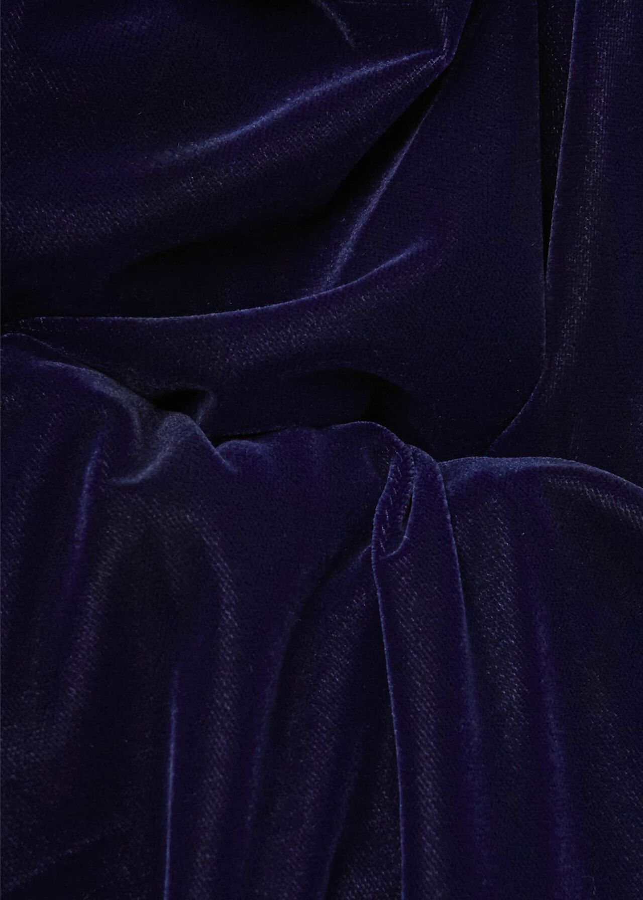 Faye Velvet A Line Dress, Midnight Navy, hi-res