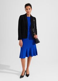 Amelia Court Shoes, Black, hi-res