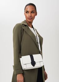 Keighley Leather Crossbody Bag, White Navy, hi-res