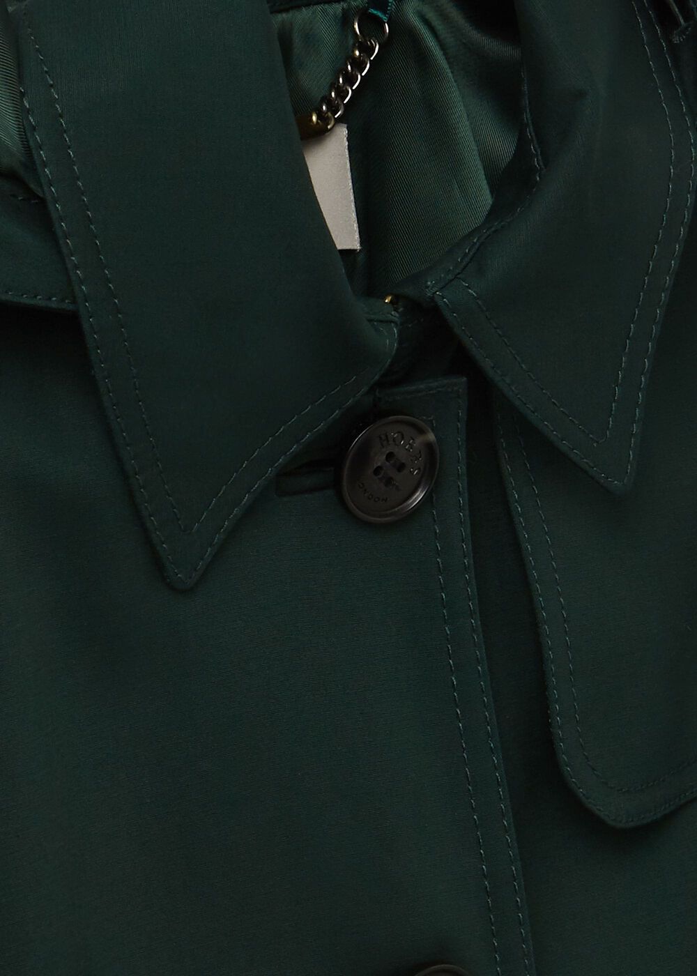 Hooded Chrissie Trench Coat, Fern Green, hi-res