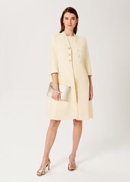 Henrietta Shift Dress, Pale Yellow, hi-res