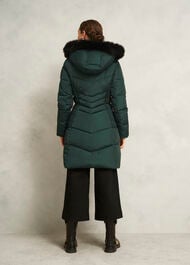 Petite Jaymie Puffer Coat, Ponderosa Green, hi-res