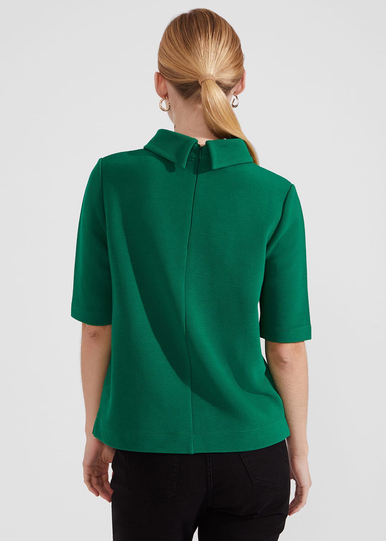 Tali Textured Top, Malachite Green, hi-res