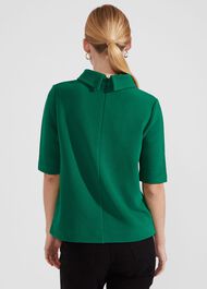 Tali Textured Top, Malachite Green, hi-res