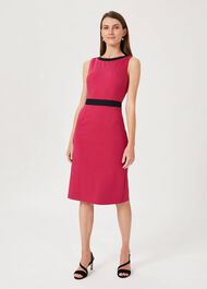 Marlene Jersey Shift Dress, Raspberry, hi-res