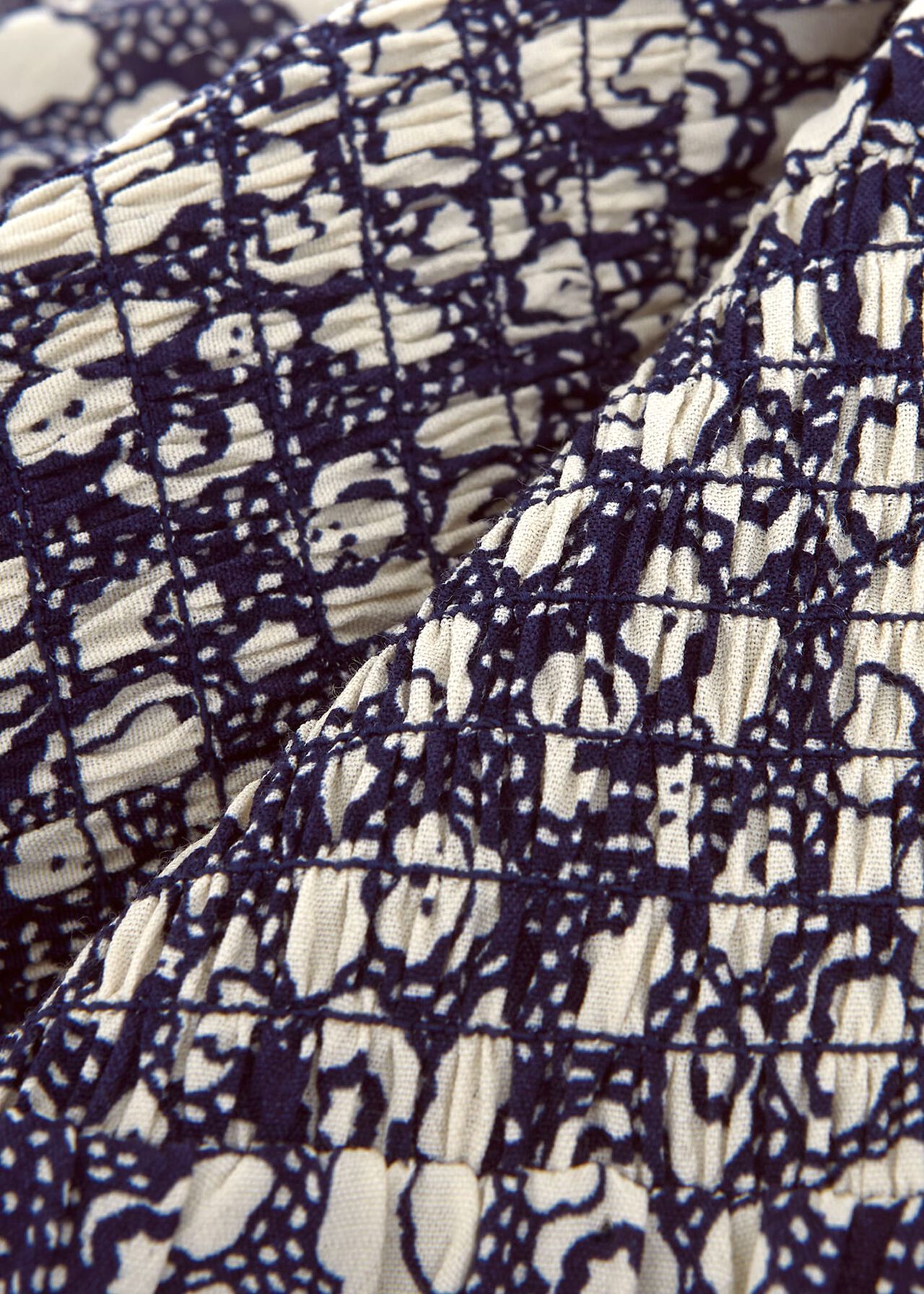 Fenton Dress, Navy Buttrcream, hi-res