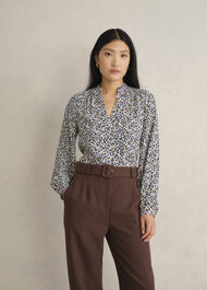 Mila Blouse, Cream Multi, hi-res