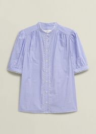 Charley Blouse, Blue Ivory, hi-res
