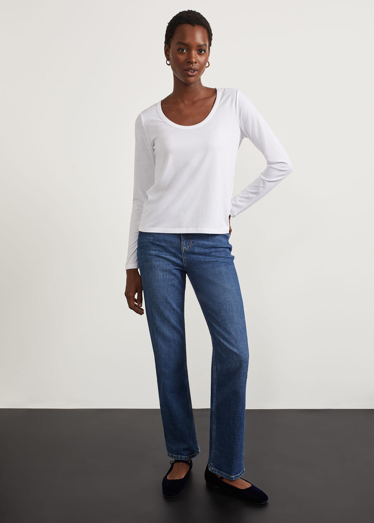 Foster Top, White, hi-res