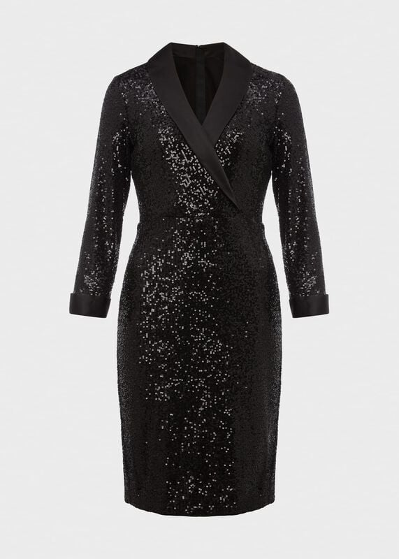 Carys Sequin Tux Dress