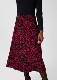 Harlie Midi Knitted Dress, Navy Pink, hi-res