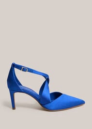 Marissa Satin Courts, Azure Blue, hi-res