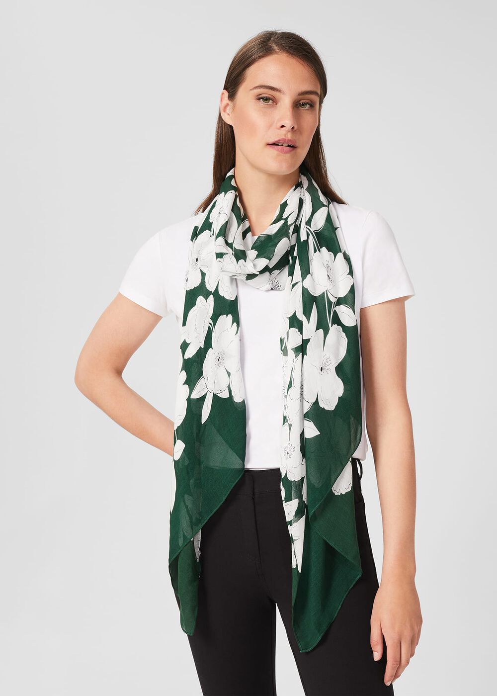 Lilia Scarf, Green Multi, hi-res