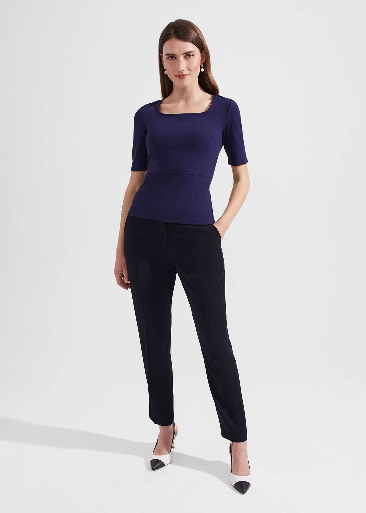 Danielle Top, Rich Navy Blue, hi-res