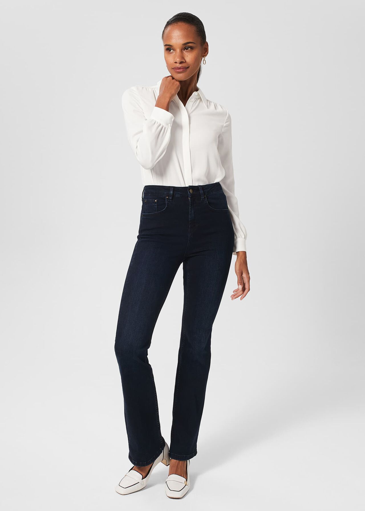 Carolina Block Heel, Navy, hi-res