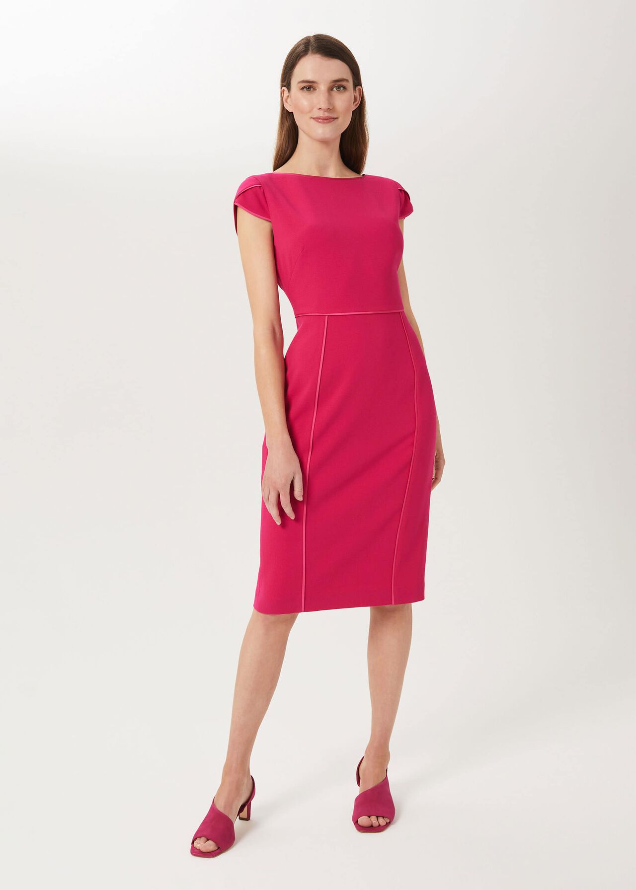 Rita Shift Dress, Fuchsia, hi-res