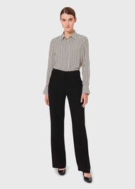Petite Alva Wide Trousers, Black, hi-res